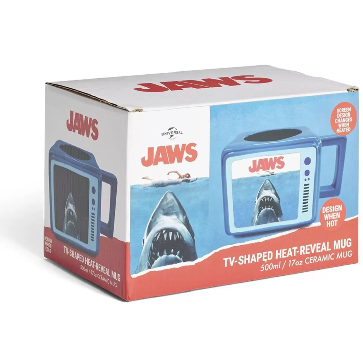 Mug thermoréactif requin Les dents de la mer forme TV bleu 500ml>Gifi Sale