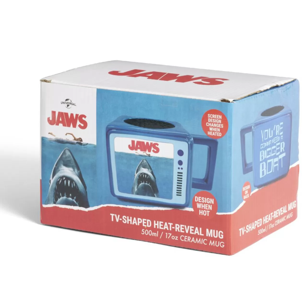 Mug thermoréactif requin Les dents de la mer forme TV bleu 500ml>Gifi Sale