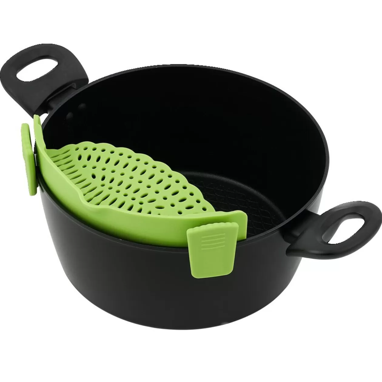 Gifi Passoire casserole à clips silicone gris< Préparation Culinaire