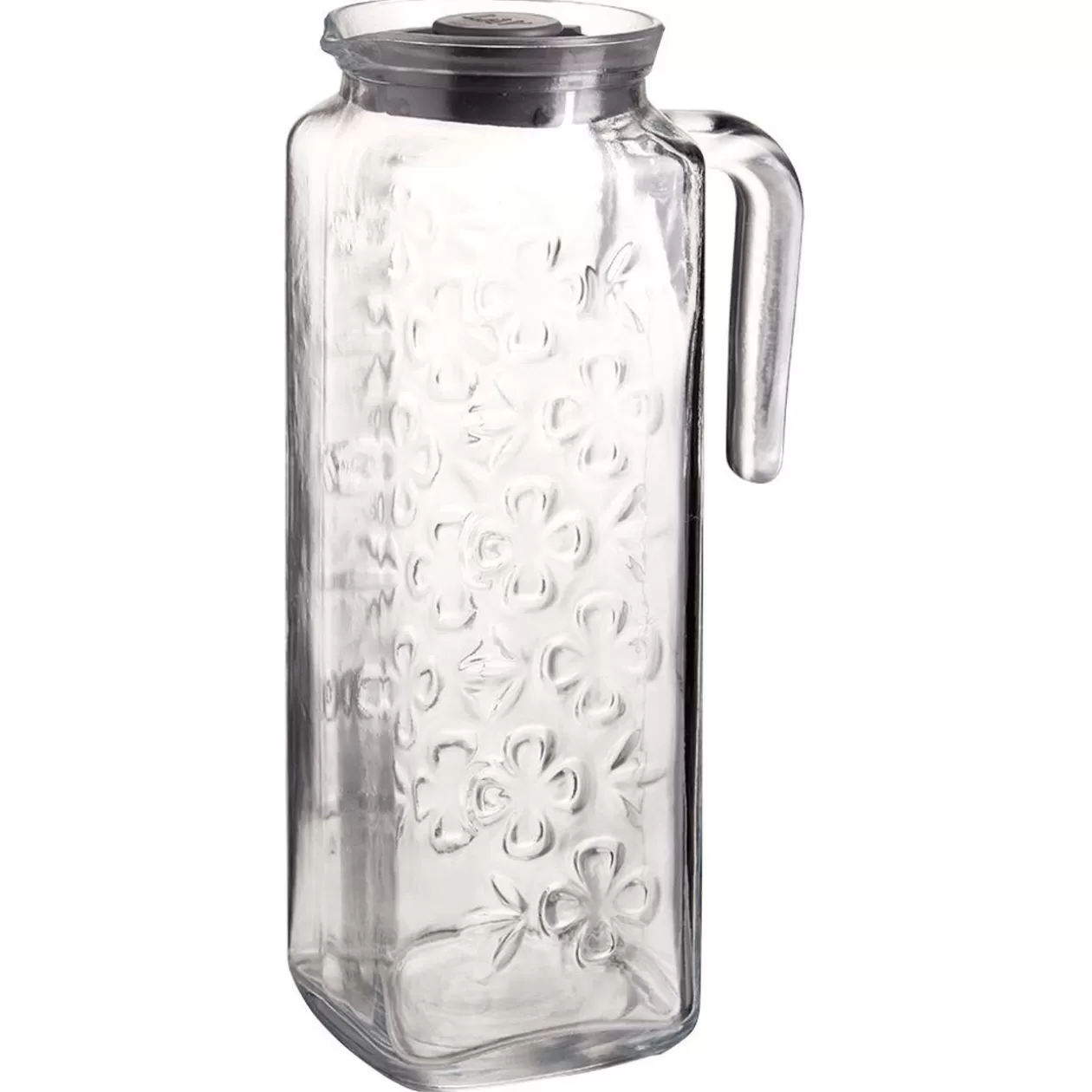 Pichet en verre avec couvercle 1,2L>Gifi Cheap