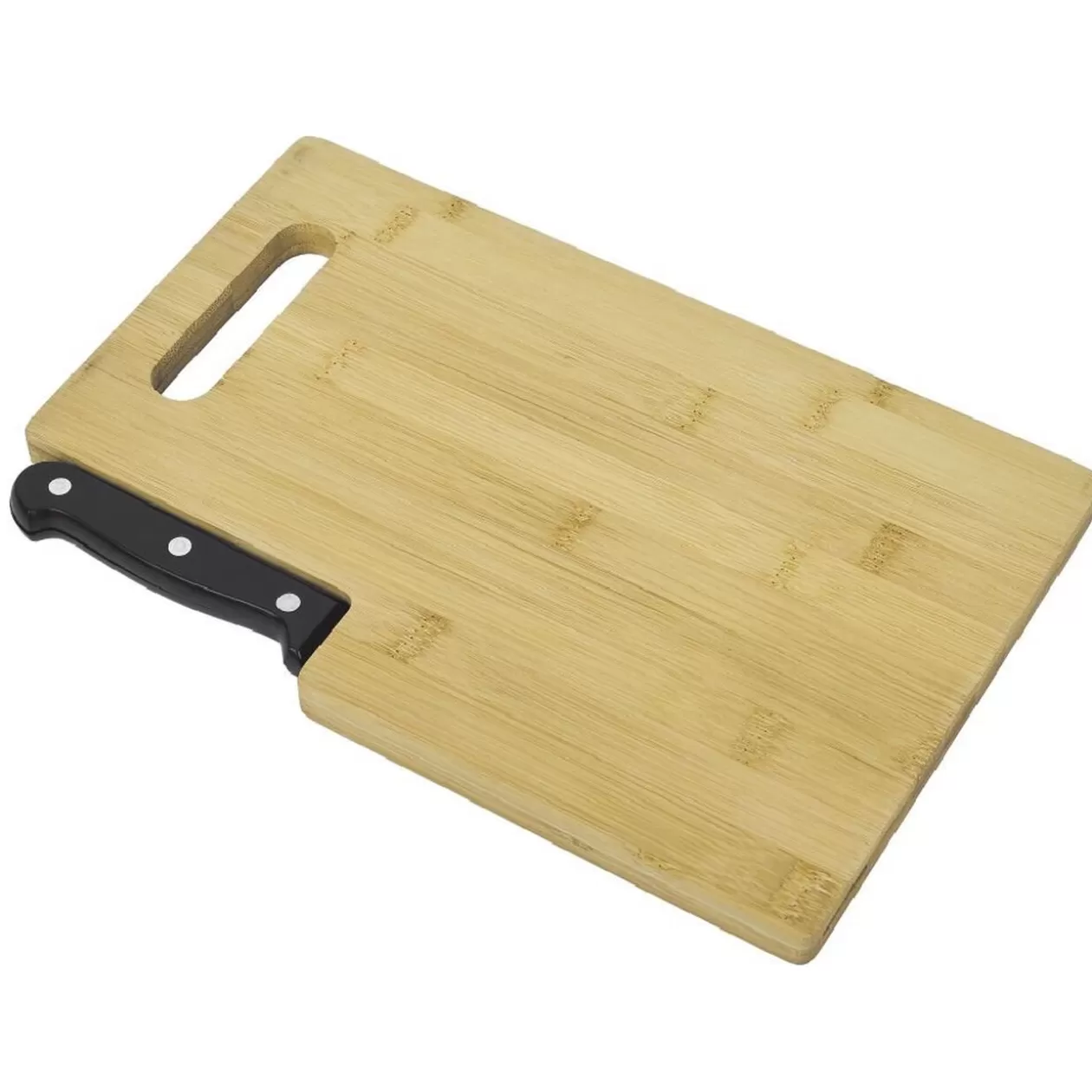 Gifi Planche à découper en bambou avec couteau< Préparation Culinaire