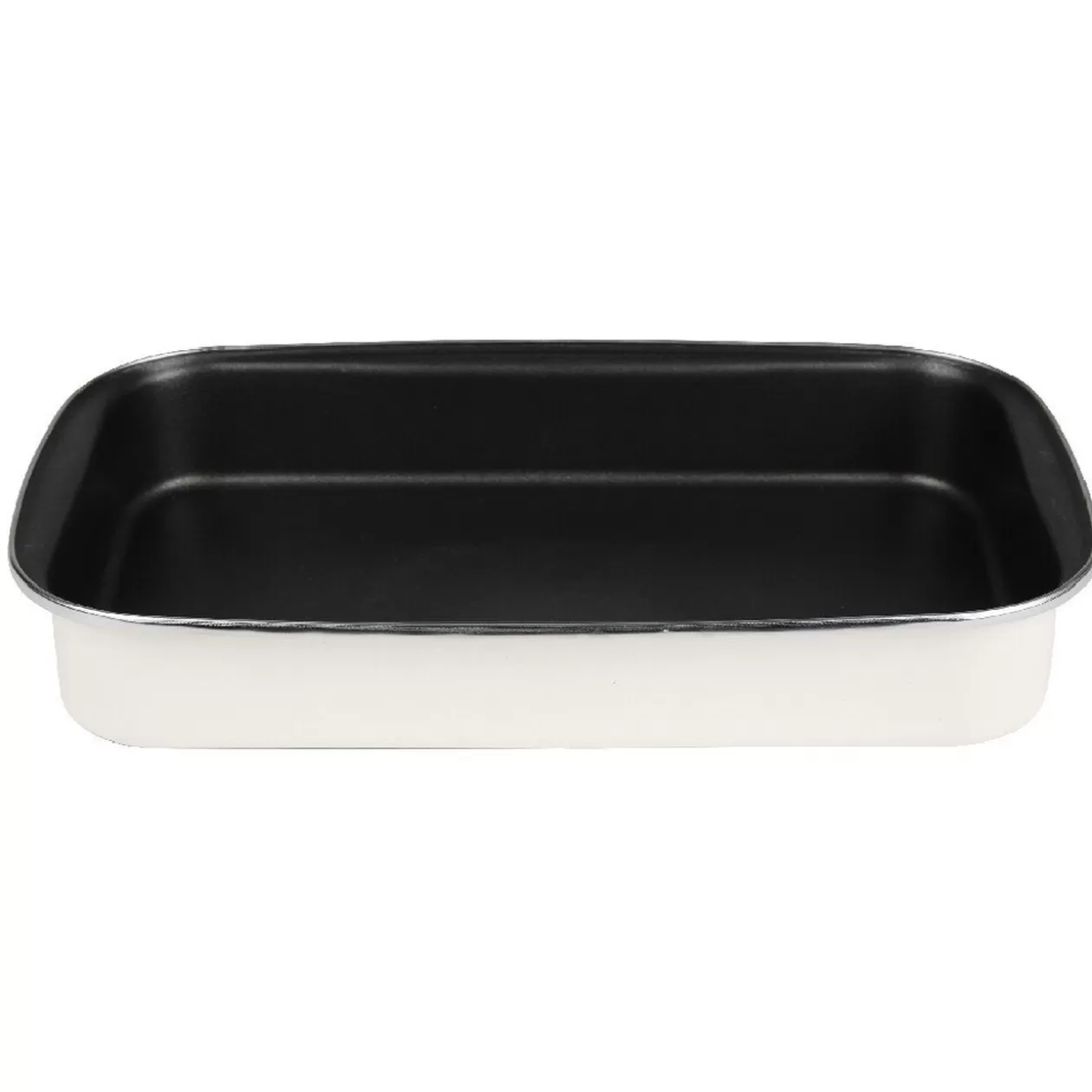 Gifi Plat à four acier émaillé beige 40,5x25 cm< Cuisson
