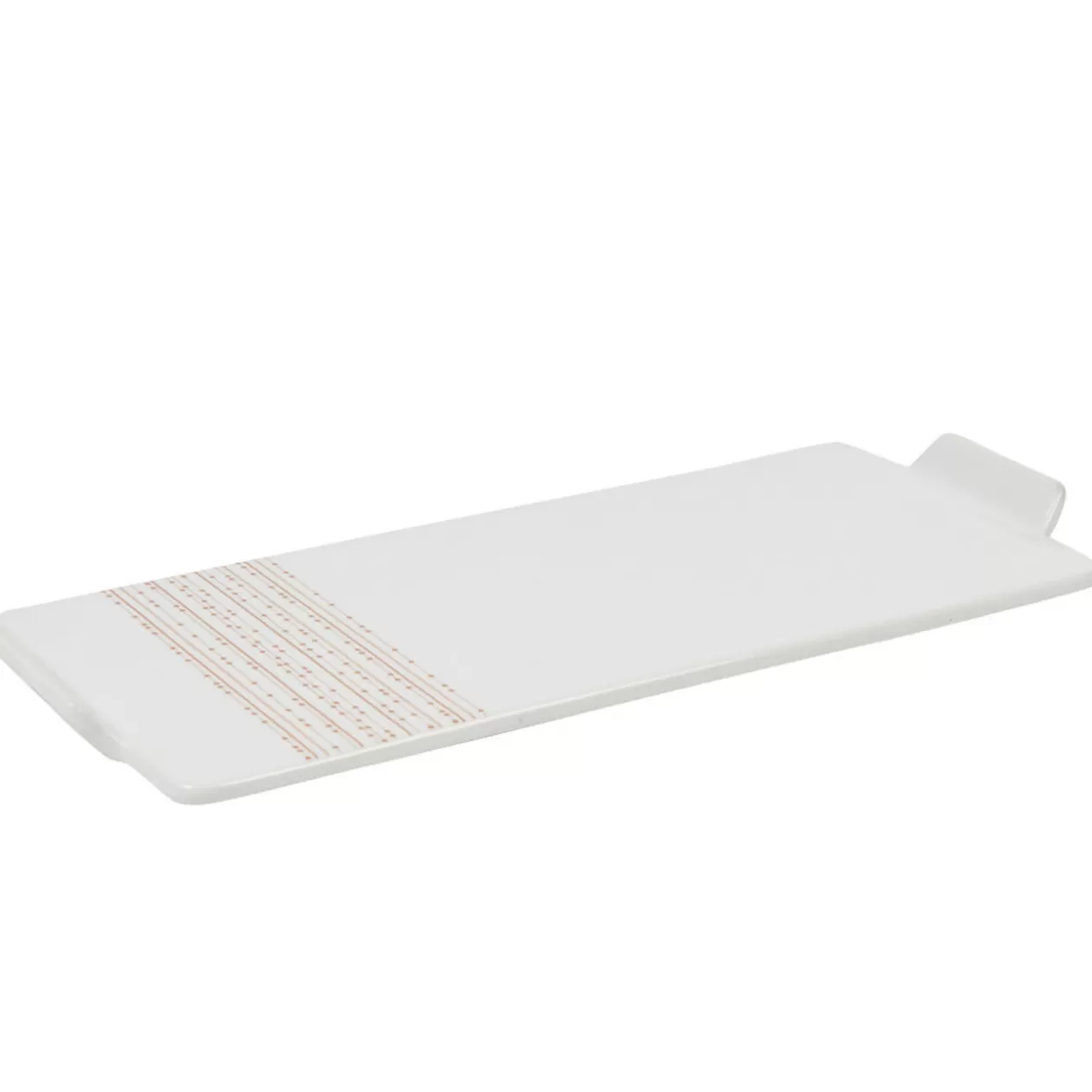 Gifi Plat de présentation rectangulaire blanc et rouge< Vaisselle Et Accessoires De Table