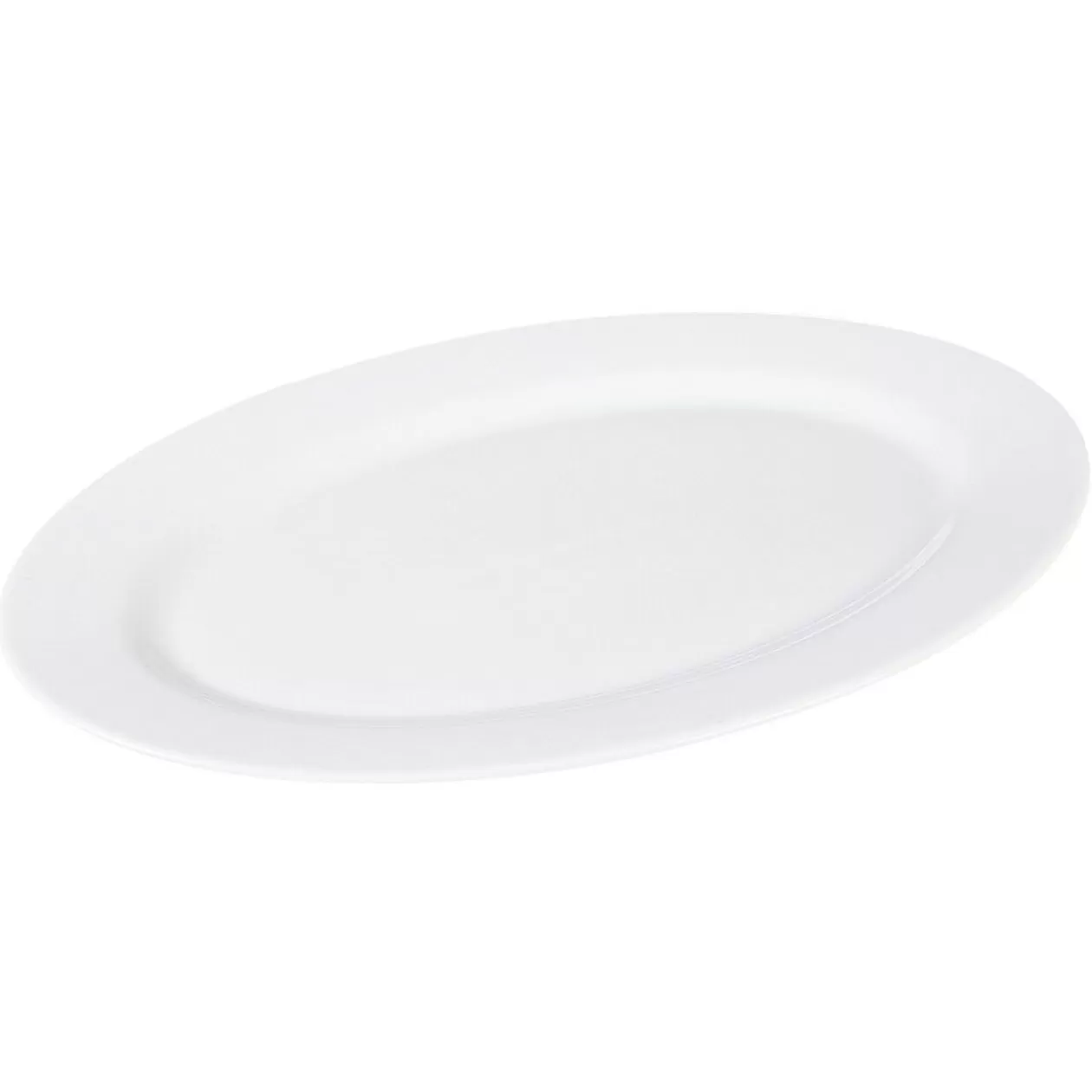 Plat de service ovale en porcelaine blanc>Gifi Best