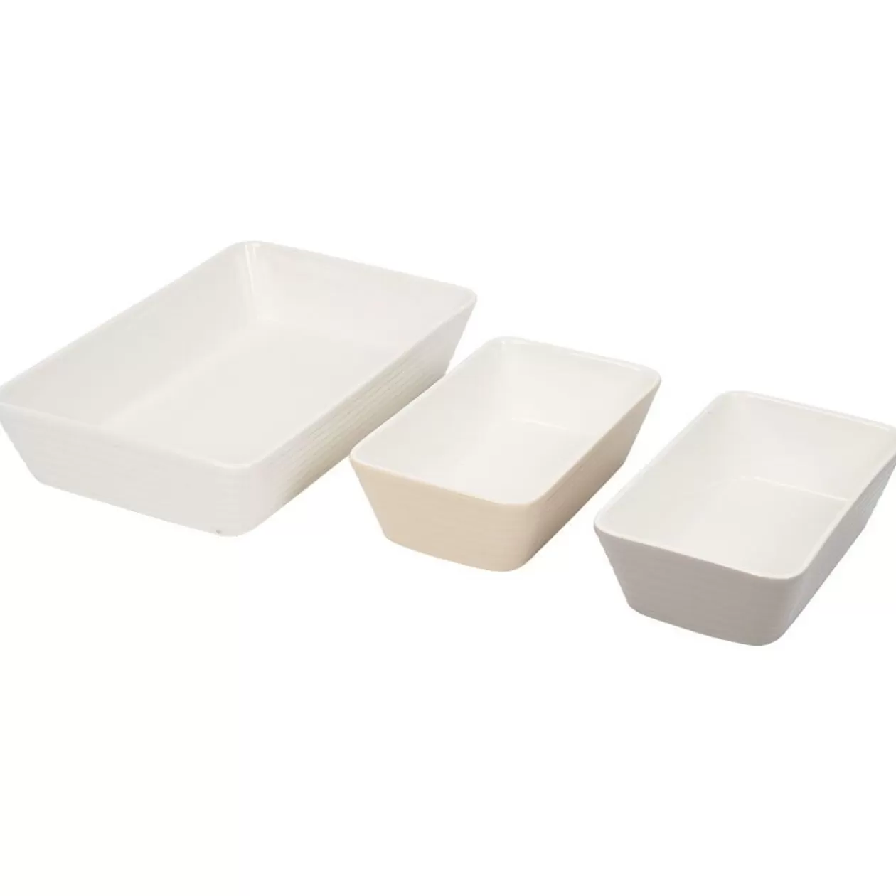 Gifi Plat rectangulaire cuisson four x3 céramique blanc< Cuisson
