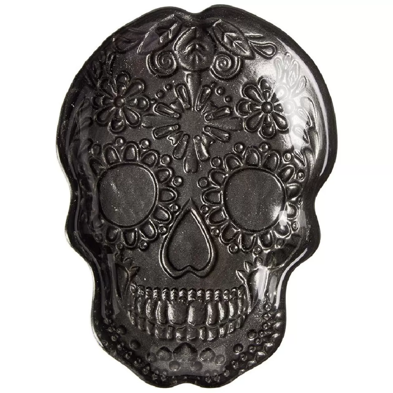 Plat tête de mort Halloween en verre>Gifi Outlet
