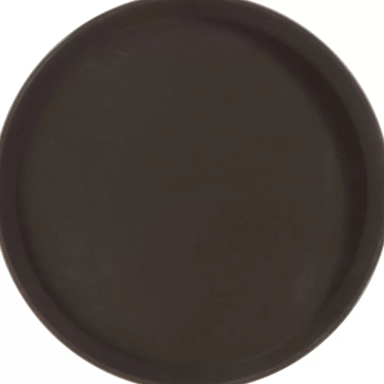 Gifi Plateau antidérapant rond marron< Vaisselle Et Accessoires De Table