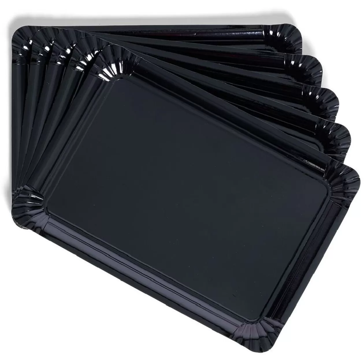 Gifi Plateau carton noir 23x33cm x5< Vaisselle Et Accessoires De Table