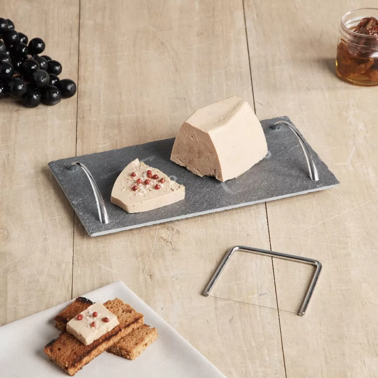 Gifi Plateau de service en ardoise avec 2 anses et lyre< Vaisselle Et Accessoires De Table