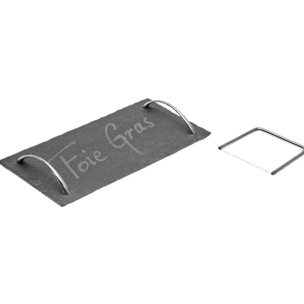 Gifi Plateau de service en ardoise avec 2 anses et lyre< Vaisselle Et Accessoires De Table