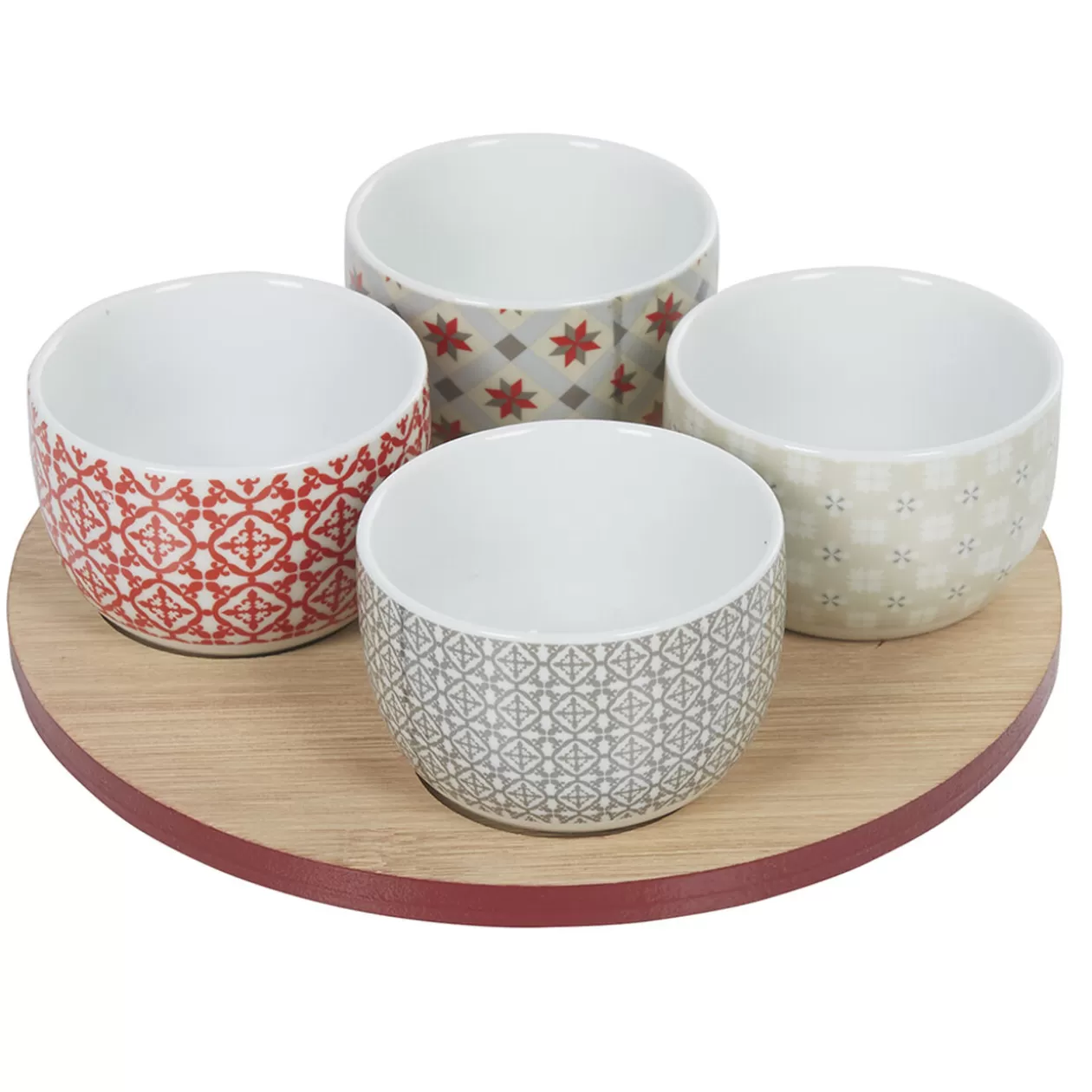 Gifi Plateau de service et bols carreaux de ciment 4 design< Vaisselle Et Accessoires De Table