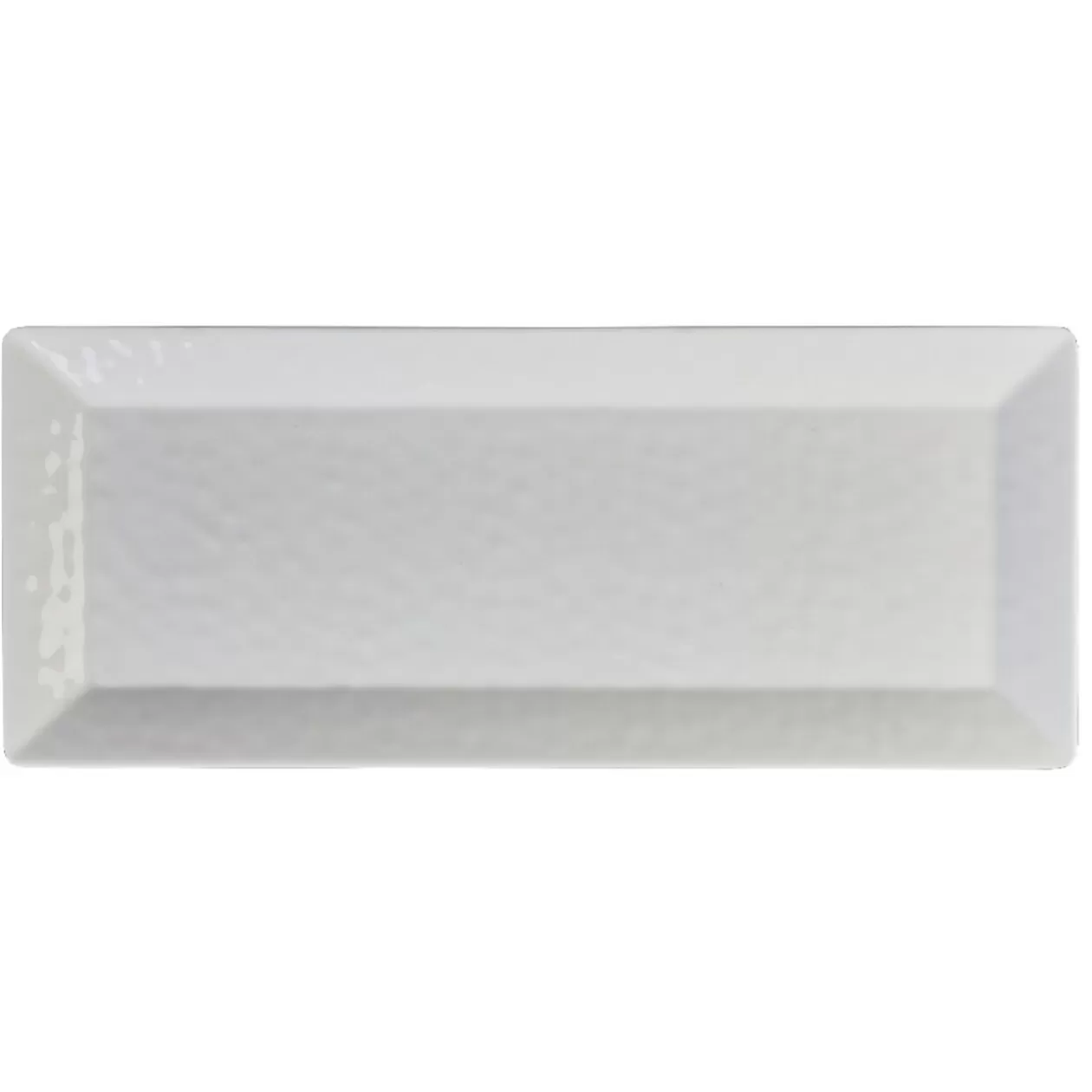 Gifi Plateau de service rectangulaire martelé blanc< Vaisselle Et Accessoires De Table