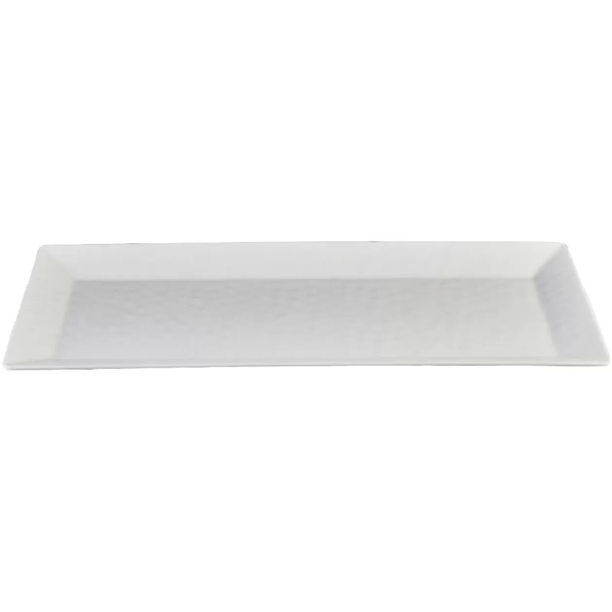 Gifi Plateau de service rectangulaire martelé blanc< Vaisselle Et Accessoires De Table