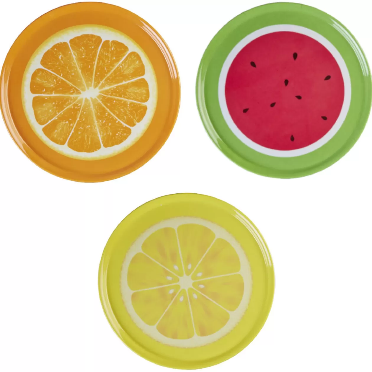 Plateau de service rond motif fruit>Gifi Best