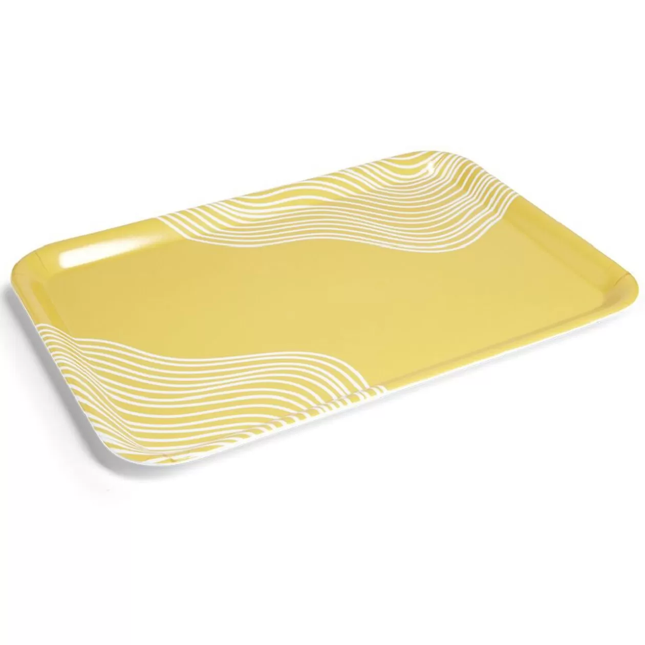Gifi Plateau mélaminé jaune 45,2x31,4x2cm< Vaisselle Et Accessoires De Table