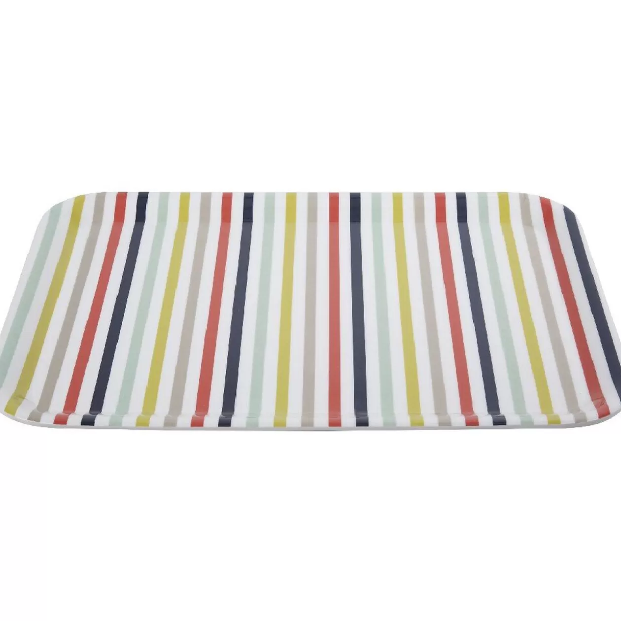 Gifi Plateau mélamine motif bayadère multicolore< Vaisselle Et Accessoires De Table
