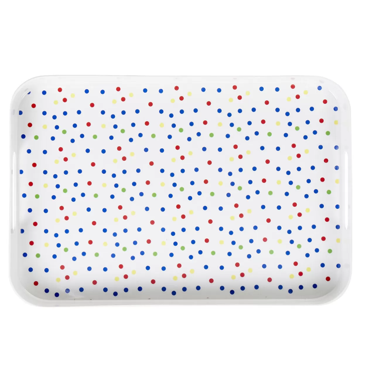 Gifi Plateau mélamine motif pois multicolores< Vaisselle Et Accessoires De Table