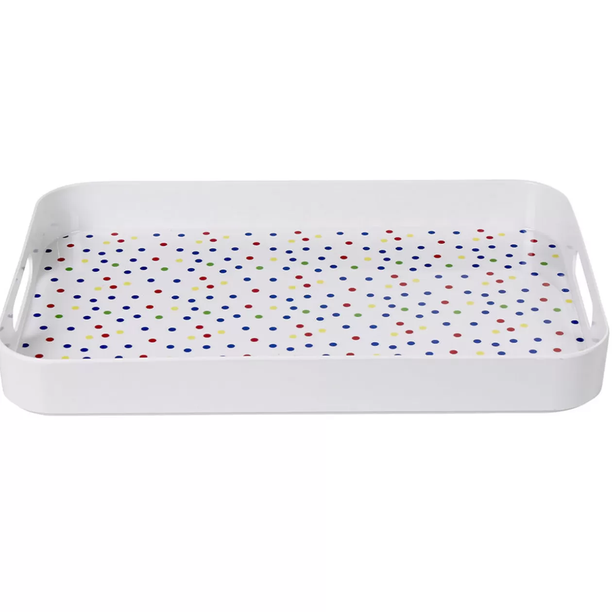 Gifi Plateau mélamine motif pois multicolores< Vaisselle Et Accessoires De Table