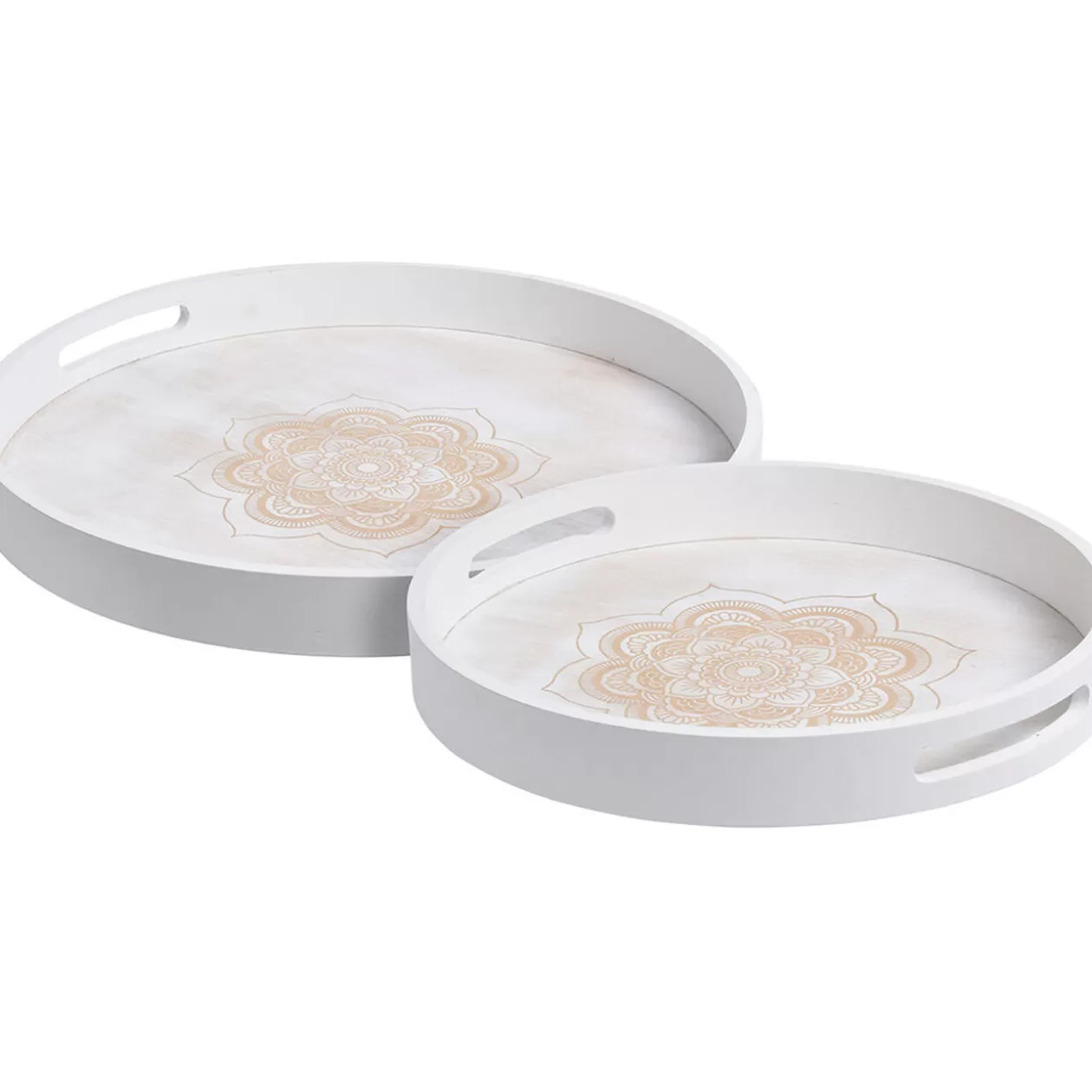 Plateau petit modèle motif Mandala bois>Gifi Cheap
