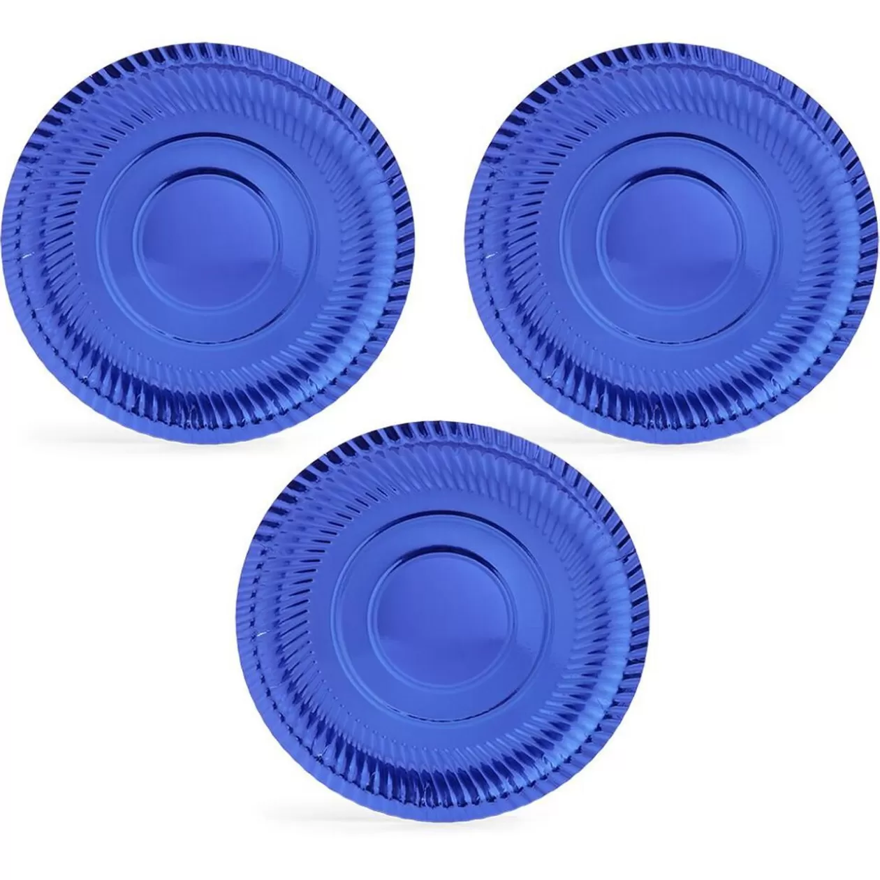 Plateau présentation carton bleu métallisé x3>Gifi Discount