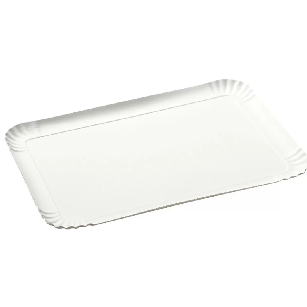 Plateau rectangulaire blanc en carton x3>Gifi Flash Sale