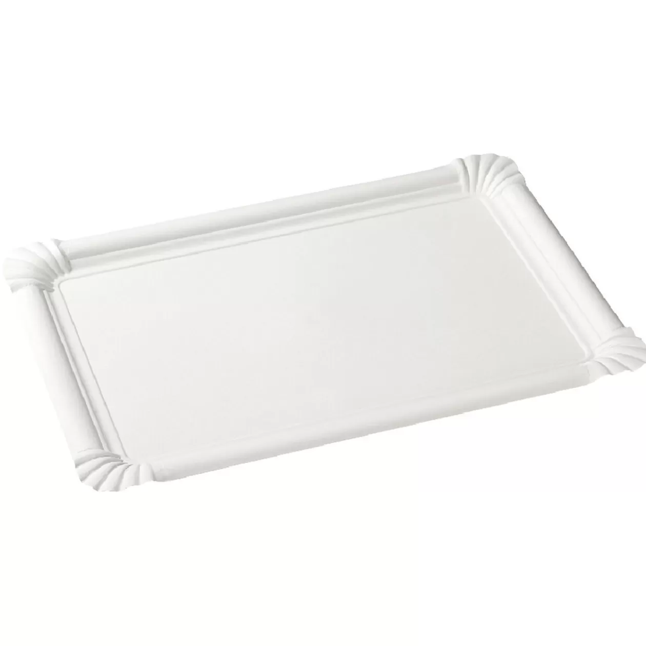 Gifi Plateau rectangulaire blanc en carton x5< Vaisselle Et Accessoires De Table