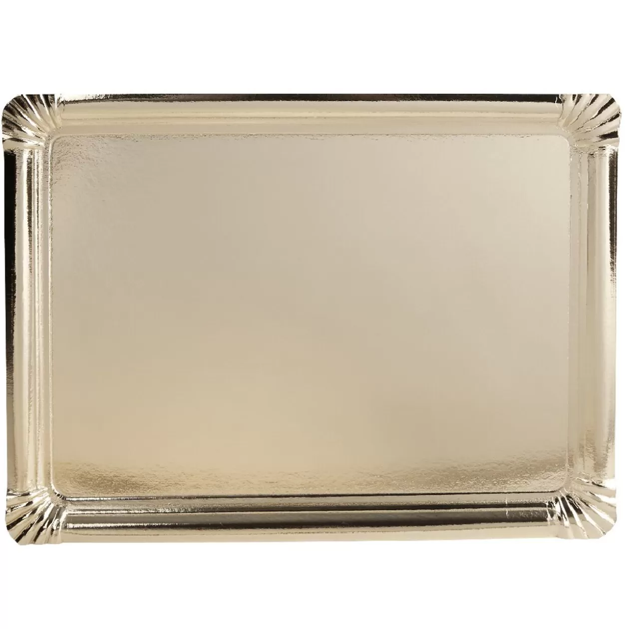 Plateau rectangulaire doré en carton x3>Gifi Sale