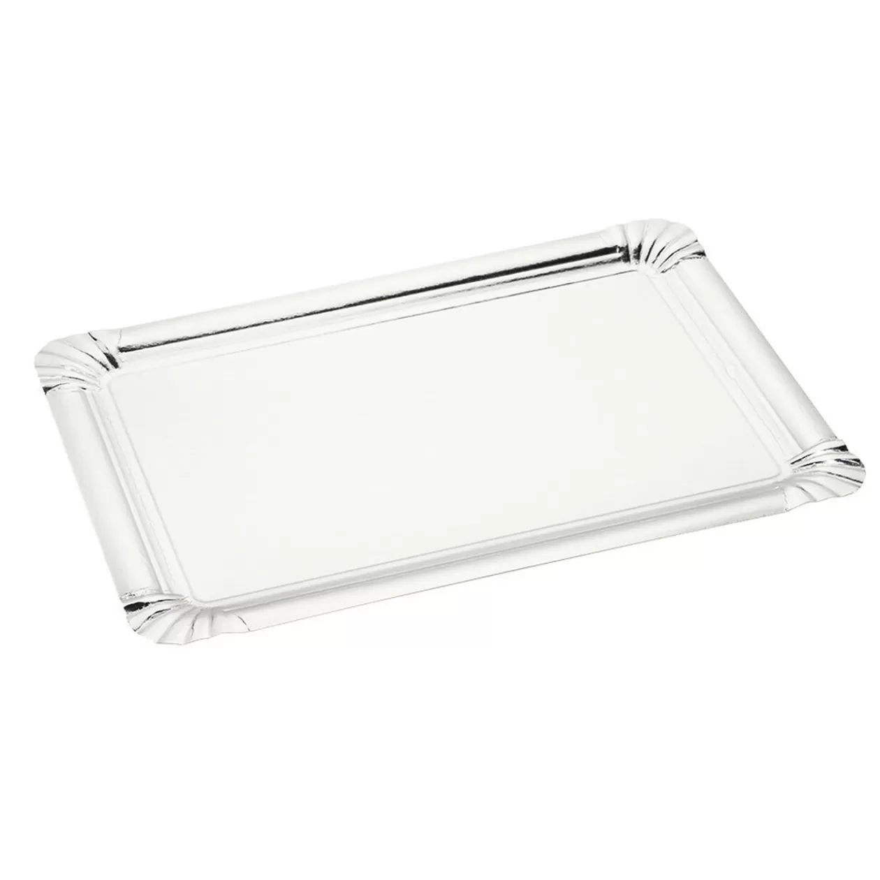 Plateau rectangulaire en carton argenté x 5>Gifi Best Sale