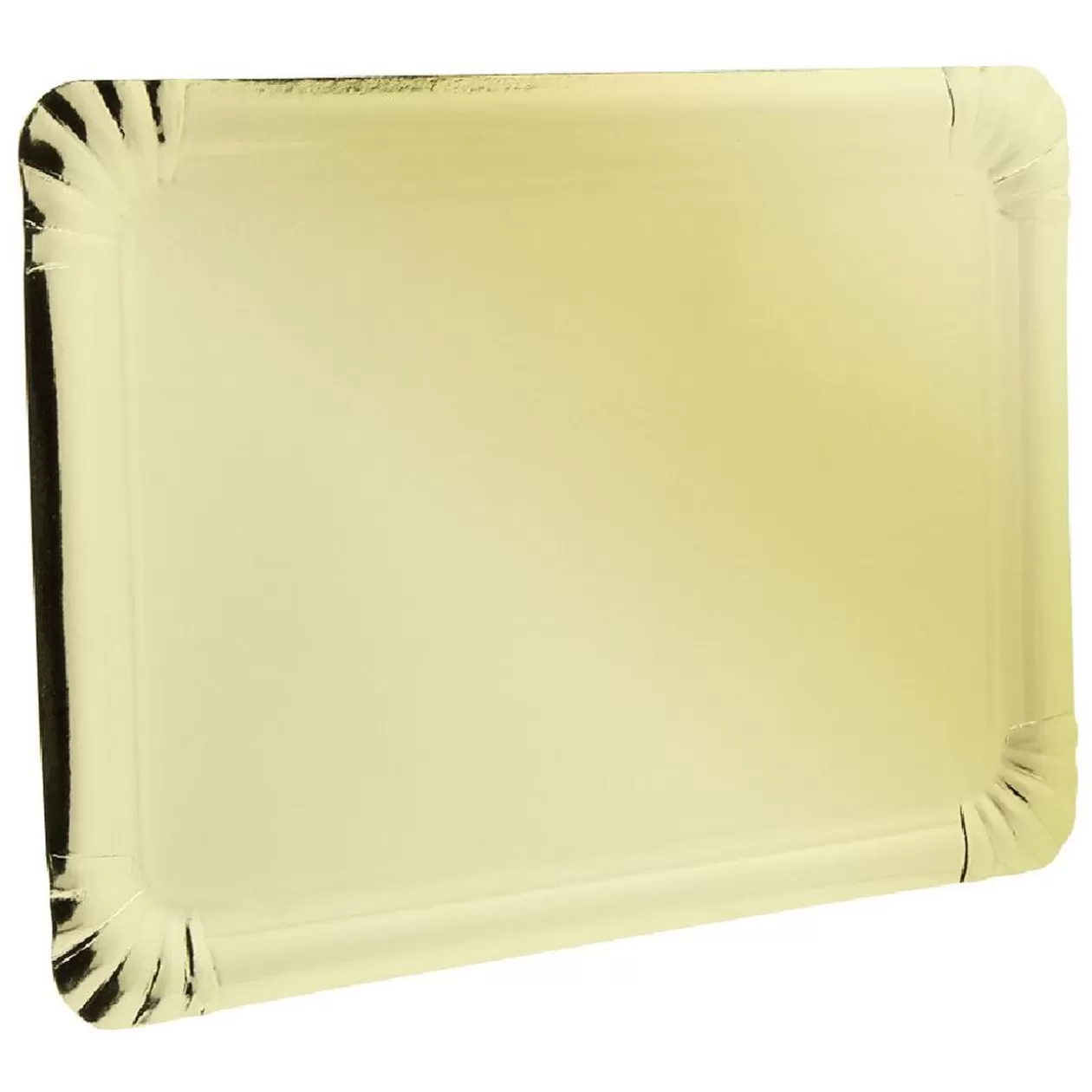 Gifi Plateau rectangulaire en carton doré x5< Vaisselle Et Accessoires De Table