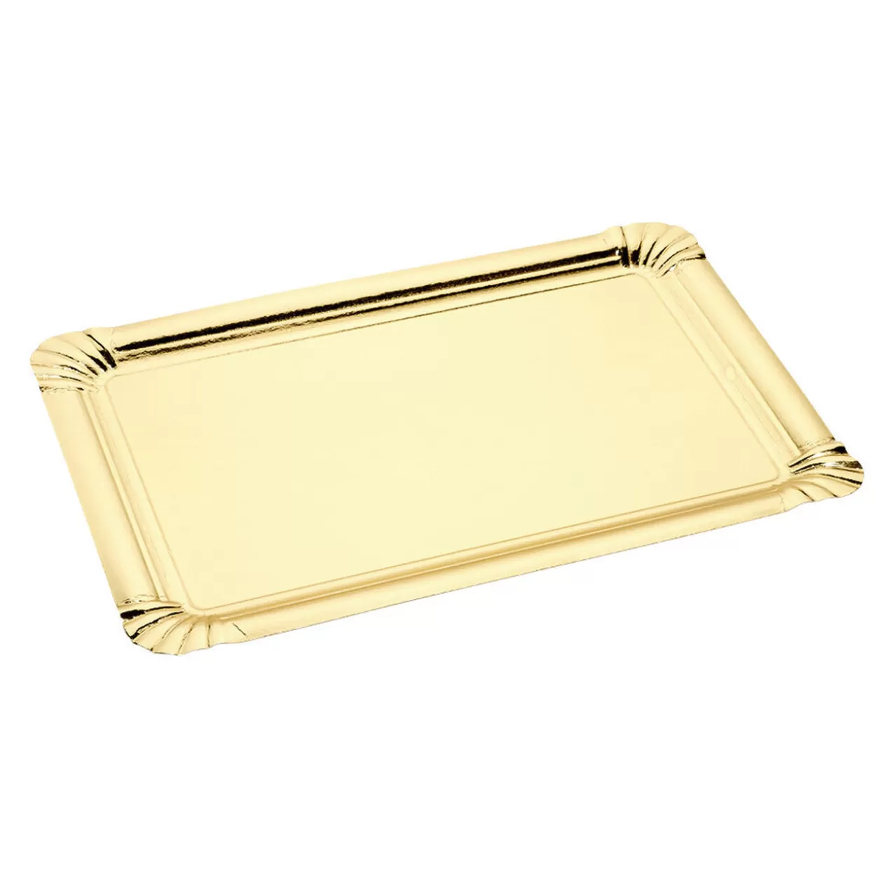 Plateau rectangulaire en carton doré x 5>Gifi Fashion