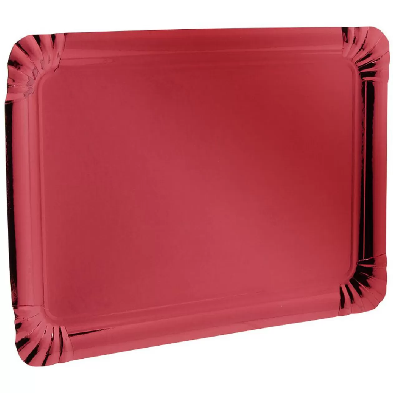 Plateau rectangulaire en carton rouge x5>Gifi New
