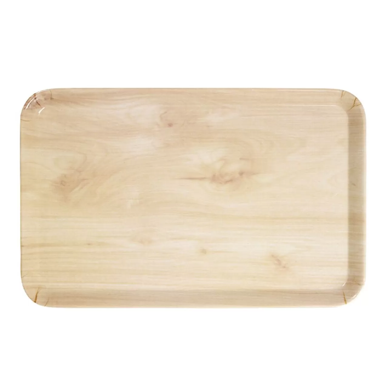 Gifi Plateau rectangulaire mélaminé effet bois naturel 19x30cm< Vaisselle Et Accessoires De Table