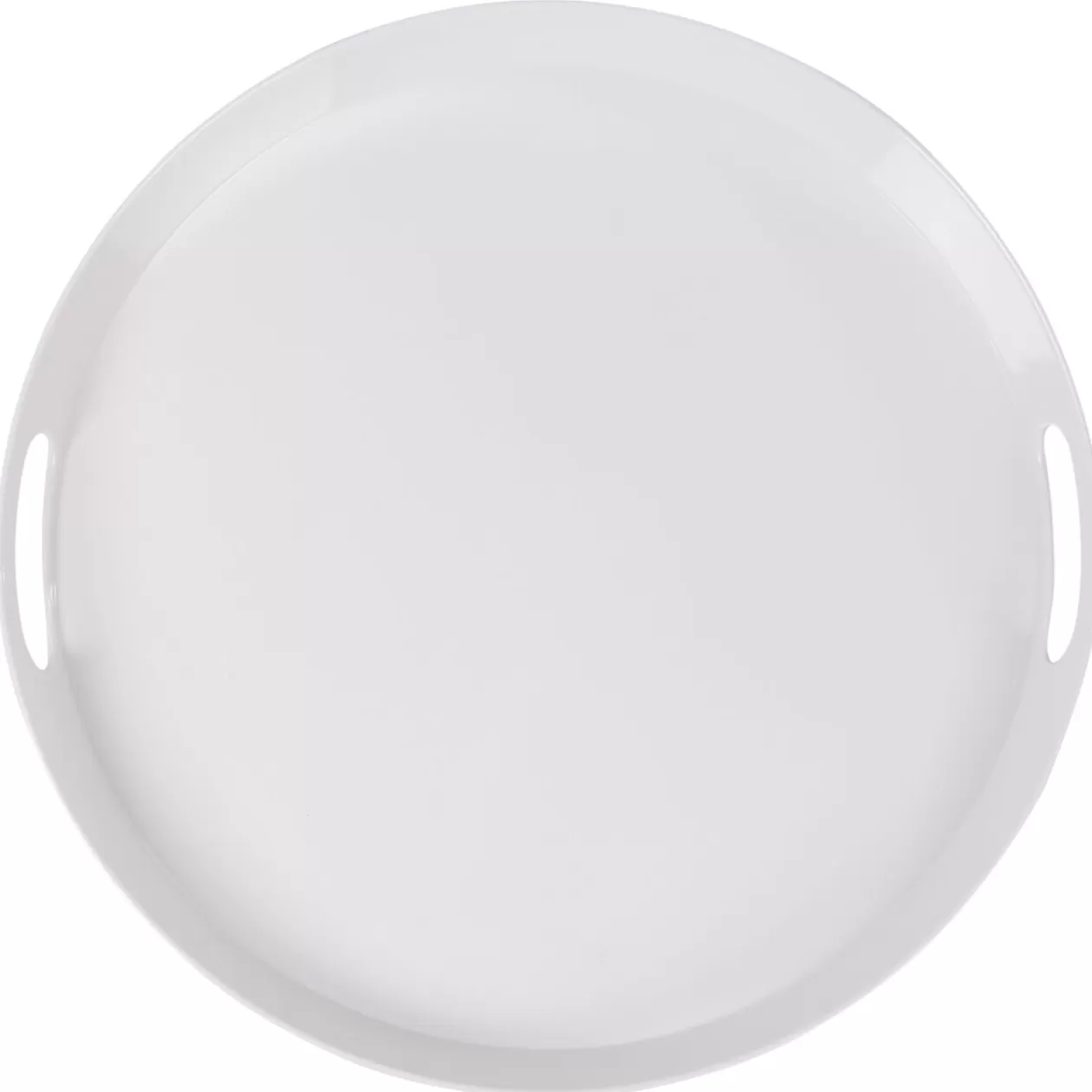 Gifi Plateau rond mélamine uni blanc< Vaisselle Et Accessoires De Table