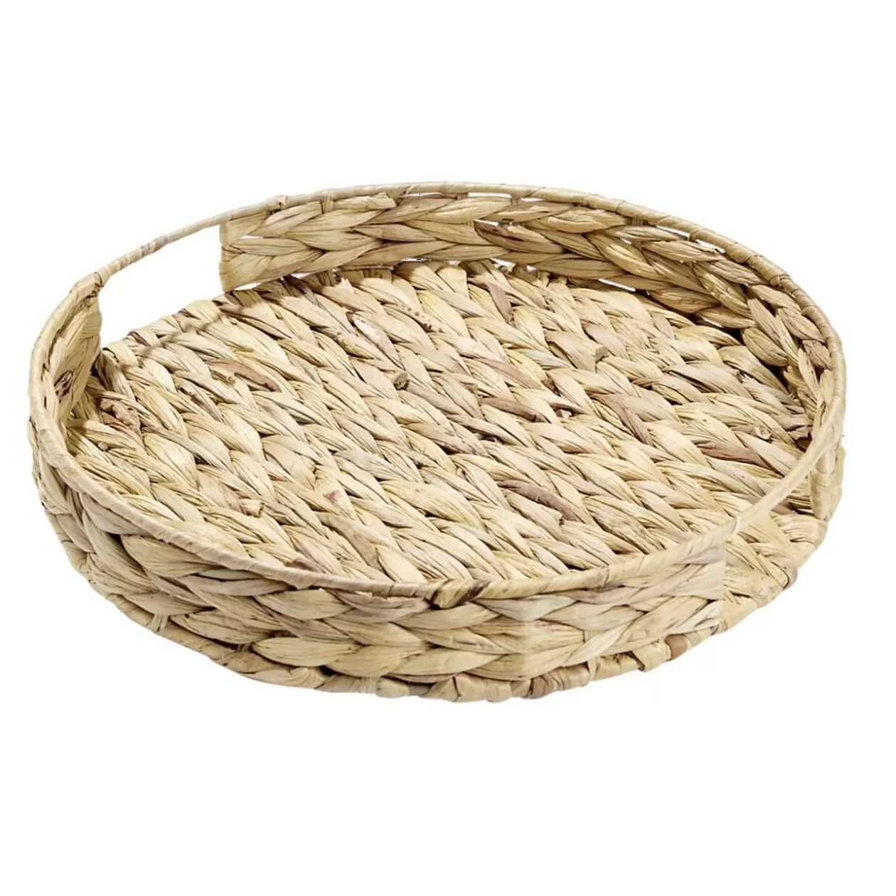 Gifi Plateau rond naturel en jacinthe tressée Ø35xH5cm< Vaisselle Et Accessoires De Table