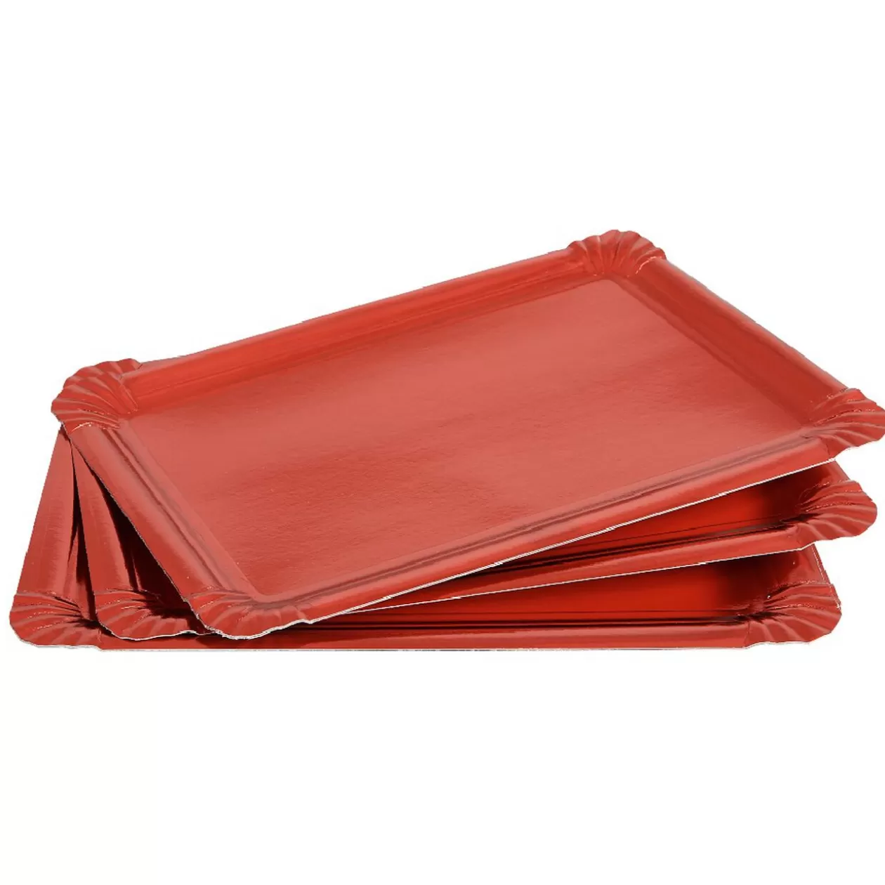Plateau rouge brillant carton x5>Gifi Sale