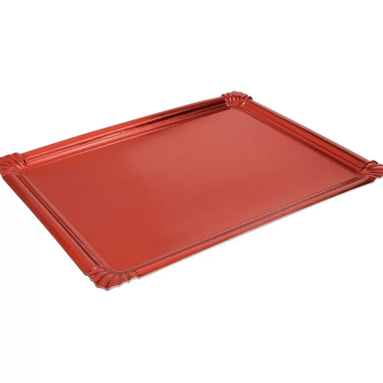 Plateau rouge en carton x3>Gifi Cheap