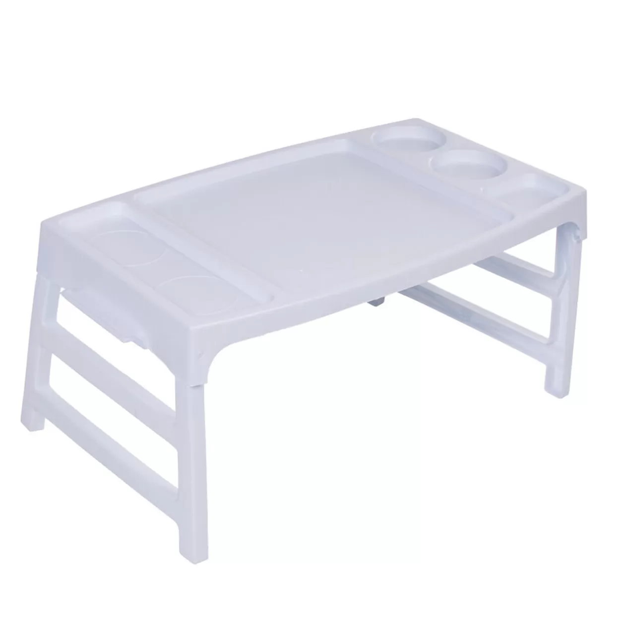 Gifi Plateau sur pied plastique pliable blanc< Vaisselle Et Accessoires De Table