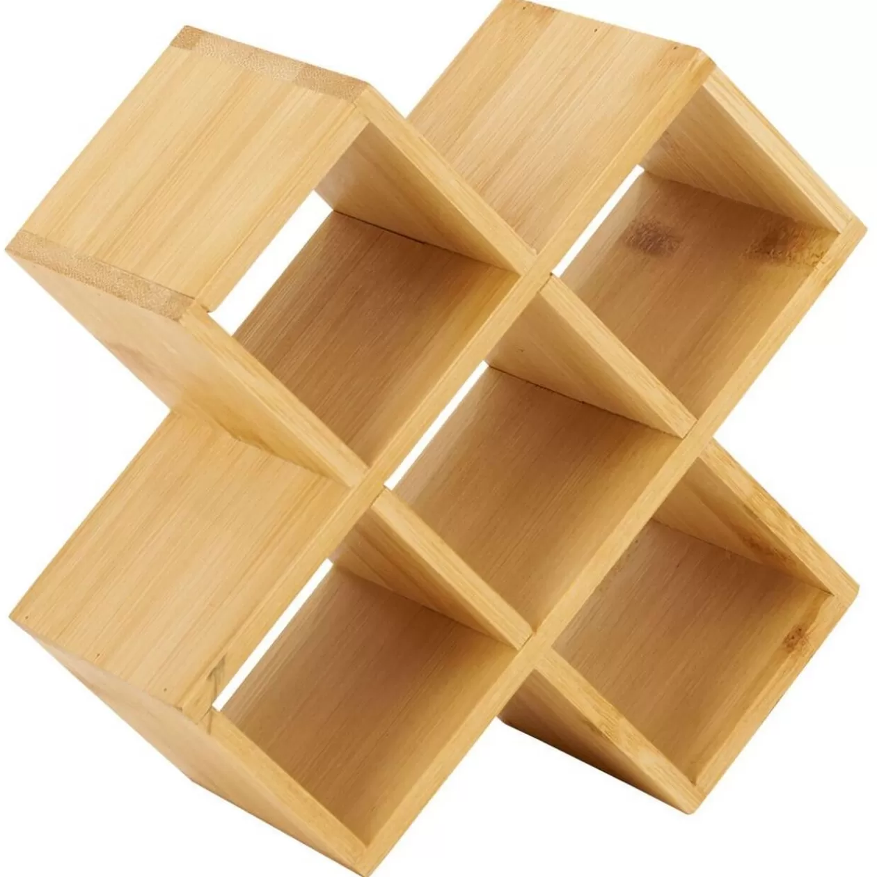 Gifi Porte épice 5 cases bambou 17x17xH9cm< Vaisselle Et Accessoires De Table