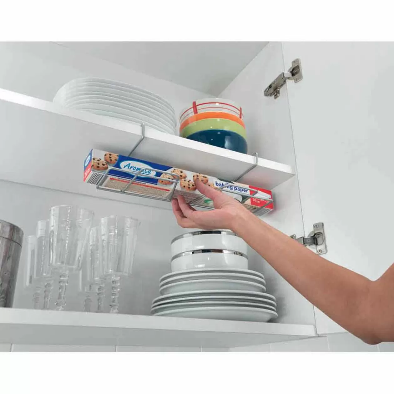 Gifi Porte rouleau Metaltex à fixer sur étagère< Rangement De Cuisine