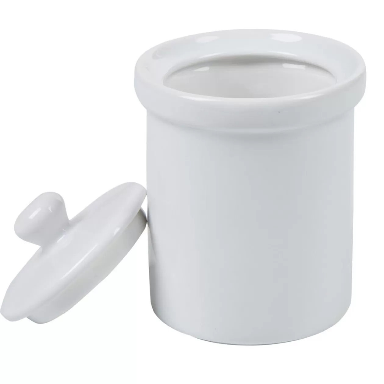 Pot avec couvercle blanc>Gifi Hot