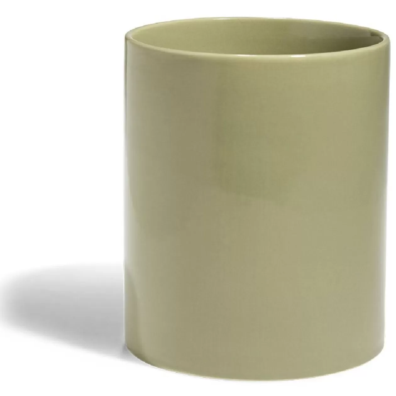 Gifi Pot de conservation 1,1L grès carreau de ciment couvercle bambou Ø12xH14,5cm< Conservation Alimentaire