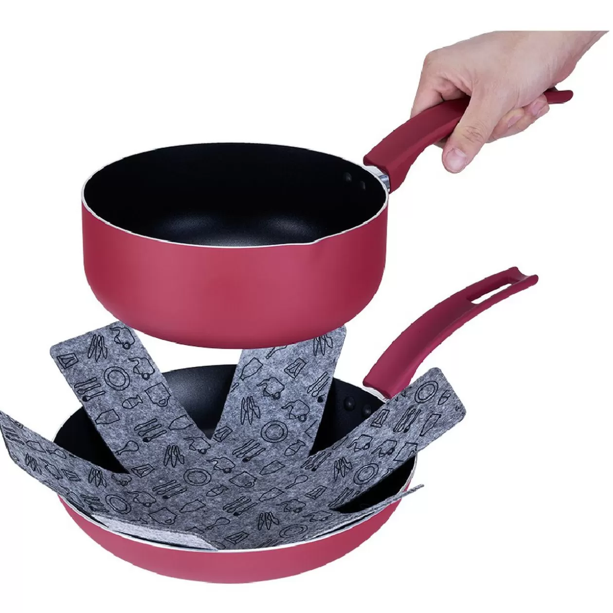 Gifi Protège poêle en feutrine x2< Cuisson