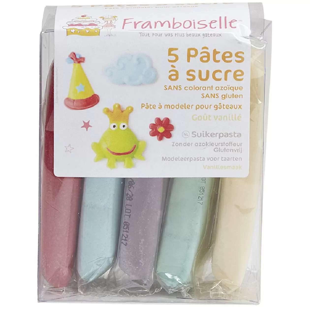 Gifi Pâte à sucre Framboiselle x6< Préparation Culinaire