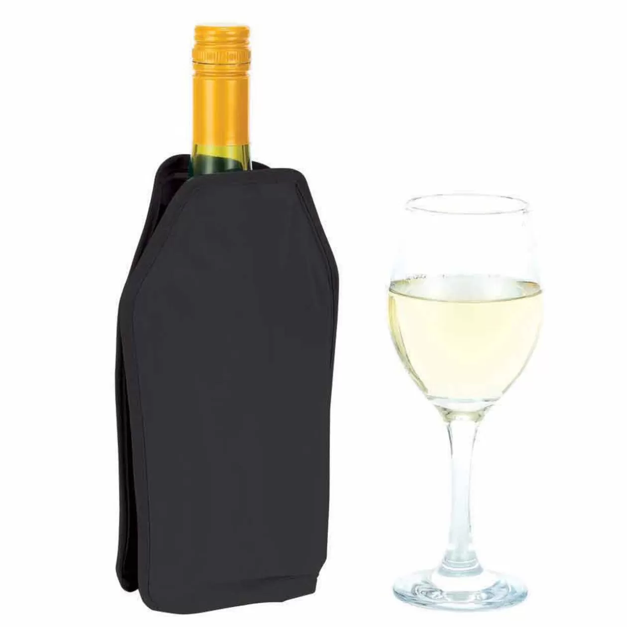 Rafraichisseur à vin avec gel réfrigérant noir>Gifi Online