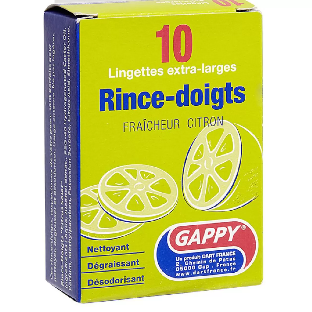 Gifi Rince-doigts fraicheur citron x10< Préparation Culinaire