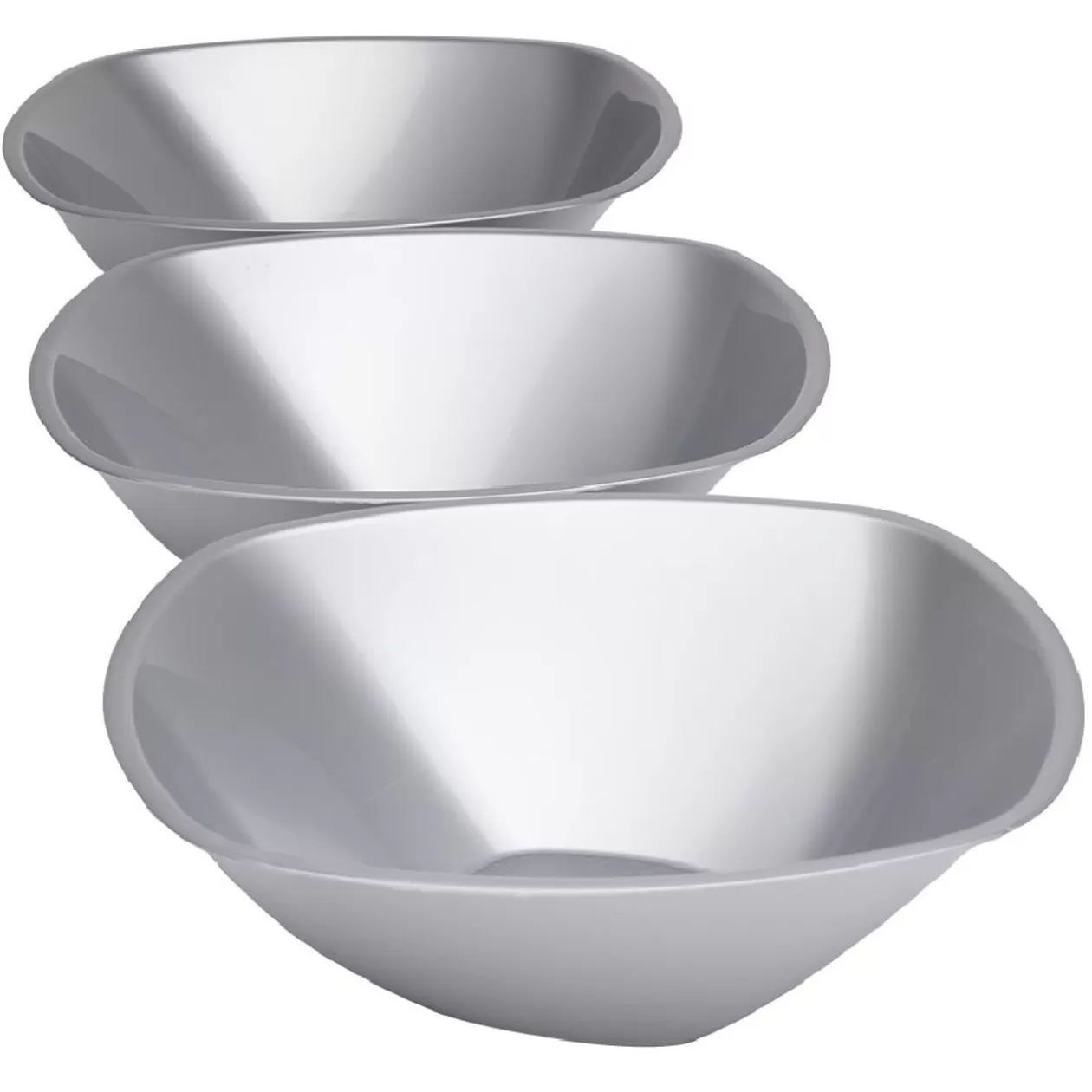 Saladier argenté réutilisable x3>Gifi Sale
