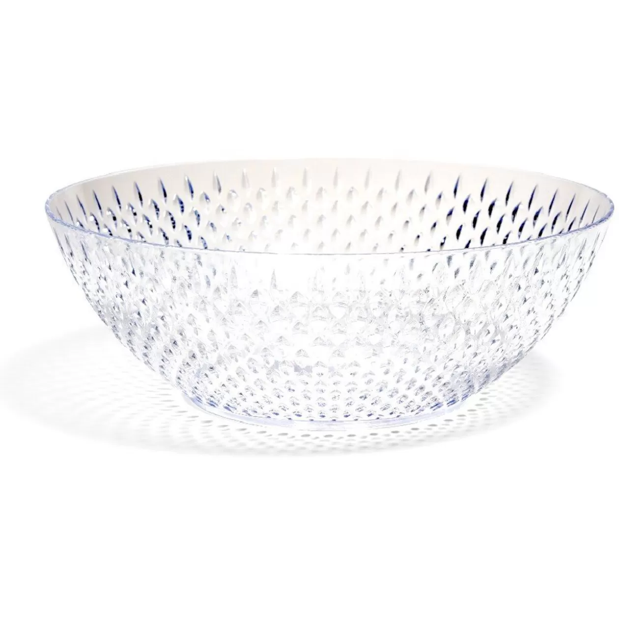 Saladier en plastique transparent effet martelé>Gifi Store