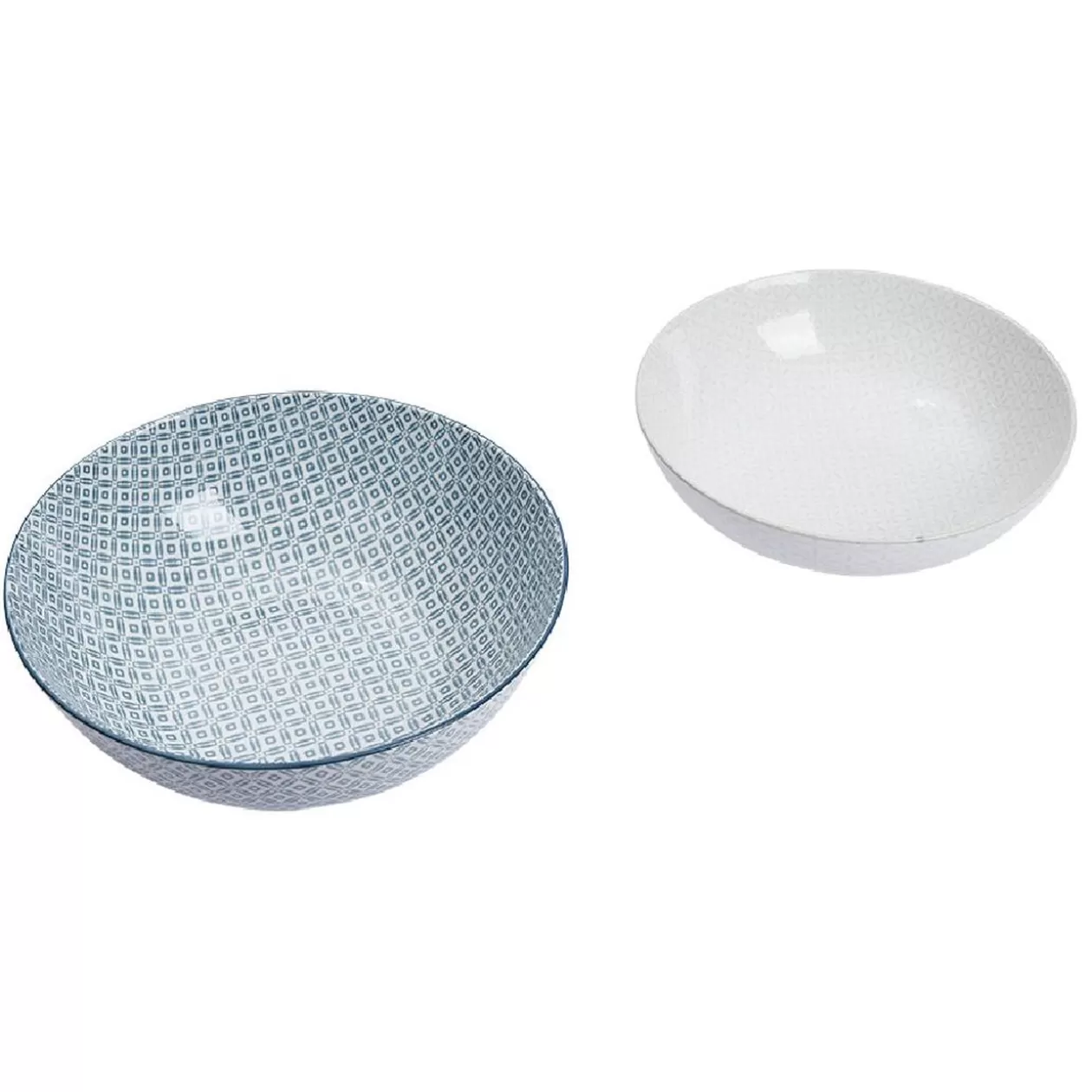 Saladier en porcelaine motif graphique coloré x2>Gifi Online
