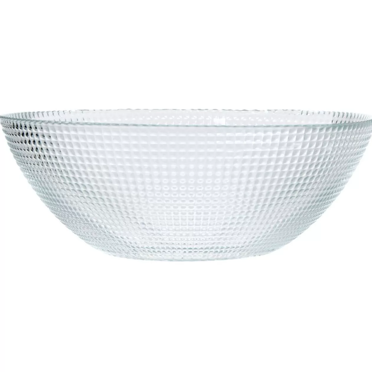 Saladier en verre effet relief Ø26cm>Gifi Best