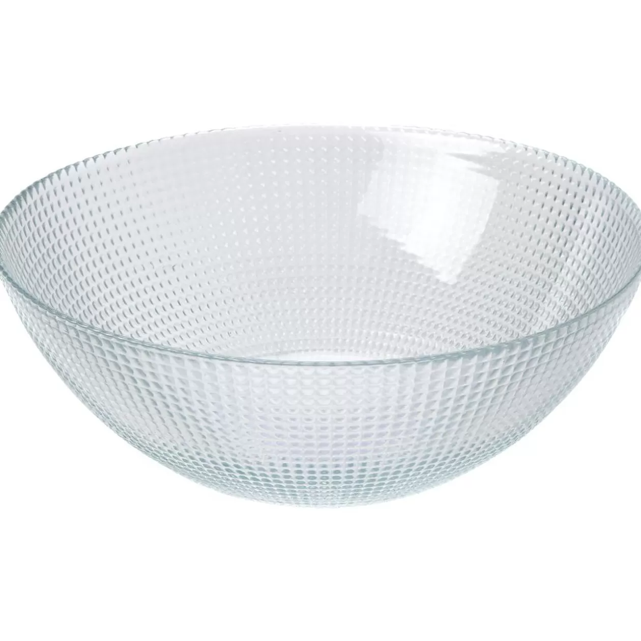 Saladier en verre effet relief Ø26cm>Gifi Best